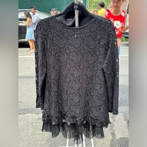 90s vintage place black dress